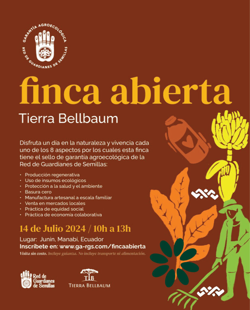 Finca abierta Tierra Bellbaum garantia agroecologica rgs